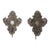 18th Ct Italian Antique Mirror Pair With Detachable Candle Hooks For Sale