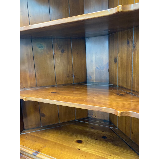 Link-Taylor Pilgrim Pine Corner Curio For Sale - Image 11 of 13