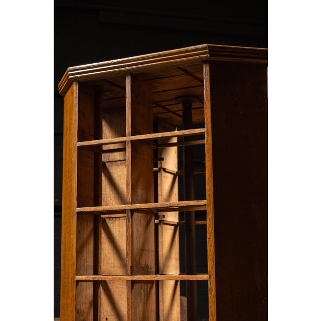 Early 20th Century Rotating Hardware Cabinet With Pull Drawers For Sale In Chicago - Image 6 of 10