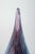 Art Murano Glass Drop-Shaped Sculpture in Clear and Blue-Violet, 1970s For Sale - Image 3 of 5