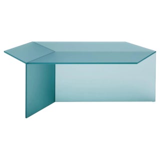 Satin Glass Isom Oblong Coffee Table by Sebastian Scherer For Sale