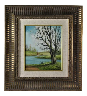 Julius Delbos, Landscape with Tree, Circa 1950