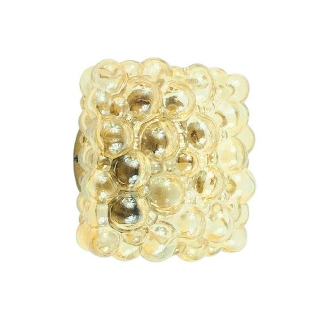 Mid-Century Modern Amber Bubble Glass Wall Light by Helena Tynell for Limburg, Germany, 1960s For Sale - Image 9 of 9