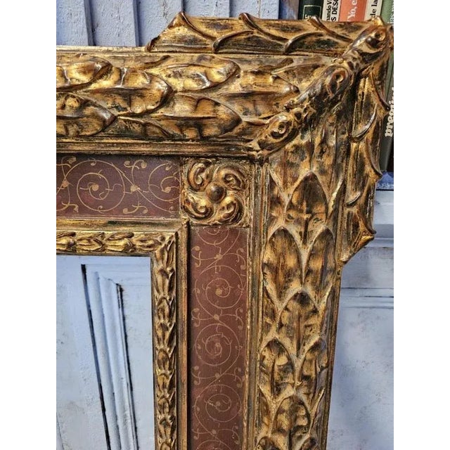Antique Renaissance-Style Frames in Carved and Painted Wood, 1870 For Sale - Image 6 of 11