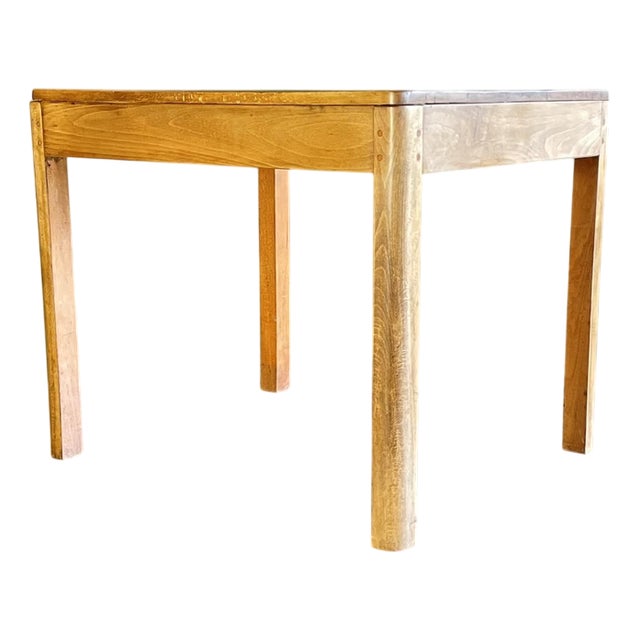 Small Vintage Wooden Side Table For Sale