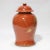 Early 20th Century Pair of Chinese Late 19th - Early 20th Century Jingdezhen Kiln Coral-Red and Gilt “Pine and Crane for Longevity” Covered Jar For Sale - Image 5 of 14