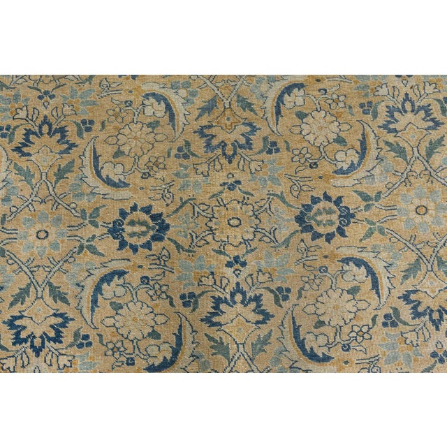 Early 20th Century Persian Tabriz Handmade Wool Rug For Sale In New York - Image 6 of 8