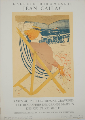 Henri de Toulouse-Lautrec, Femme regardant la mer, Lithograph