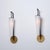 Metal Large Italian Brass, Black Metal and Opaline Glass Sconces, 1950s, Set of 2 For Sale - Image 7 of 10