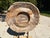 Brown Vintage Wood Milling Wheel - Art Sculpture For Sale - Image 8 of 9