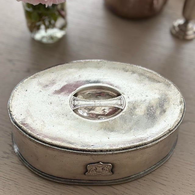 Vintage Silver Plate Platter Cover the Shelburne Hotel Atlantic City Lid Cloche For Sale - Image 4 of 9
