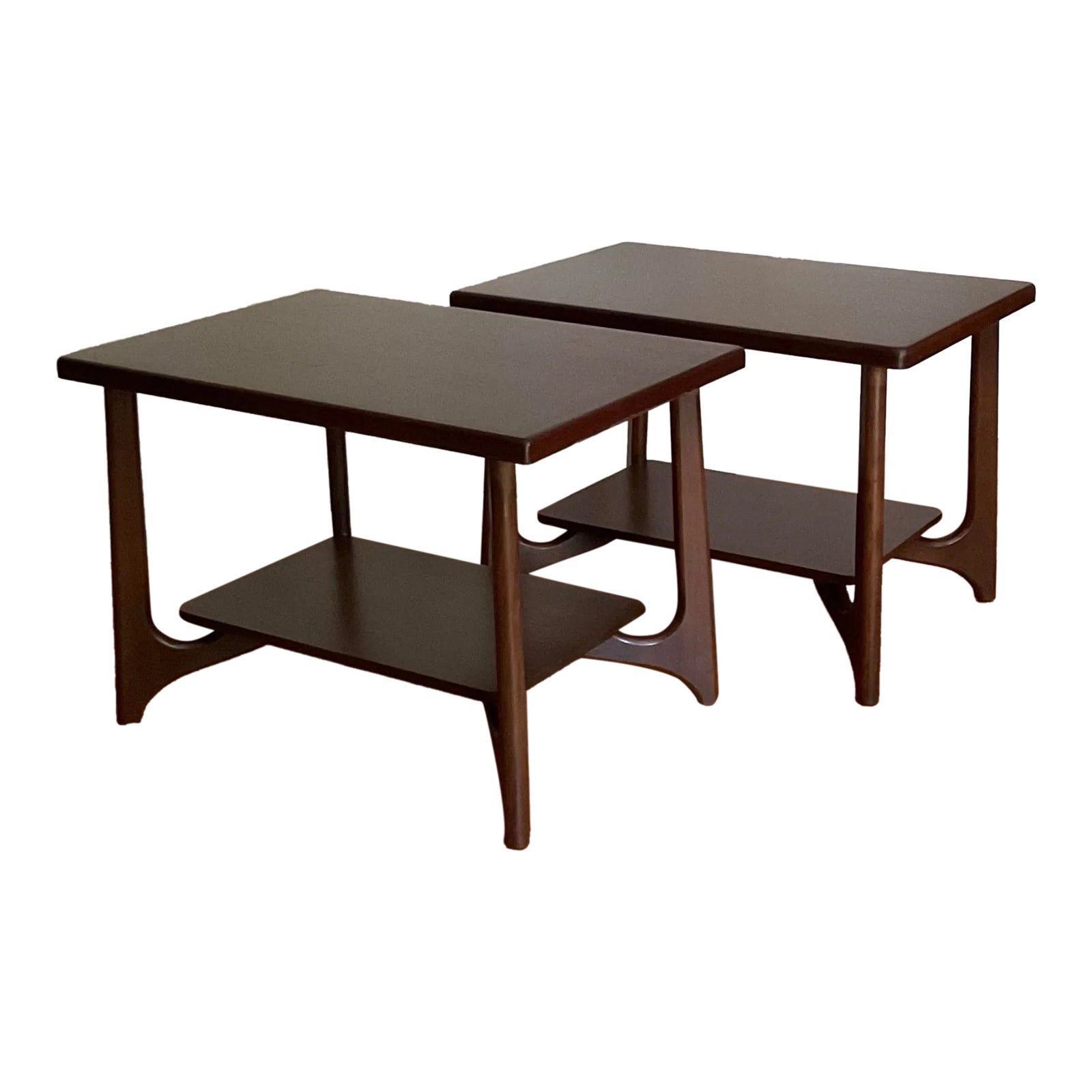 1960s Pair of Mersman Mid Century Modern Adrian Pearsall Style