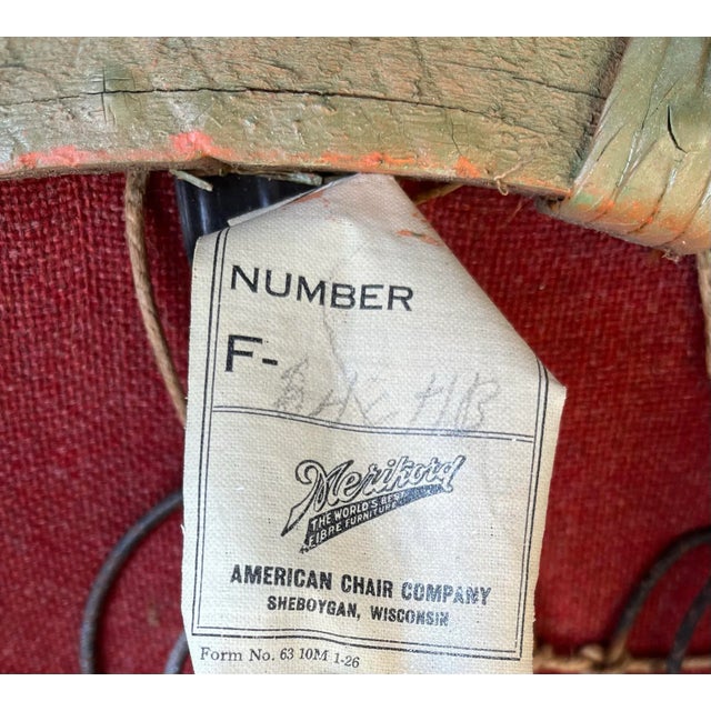 White Antique Merikord Wicker Set by American Chair Co. For Sale - Image 8 of 12