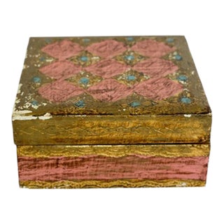 19th Century Pink Florentine Box For Sale