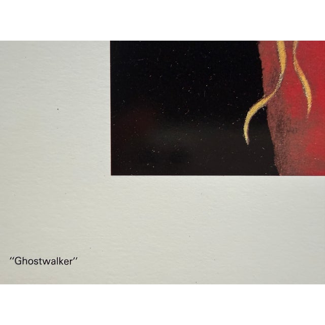 1991 Nancy Wood Taber "Ghost Walker" Signed Numbered Native American Print W/Coa For Sale - Image 4 of 7