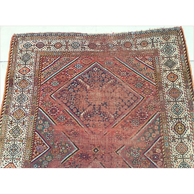 Distressed Antique Persian Tribal Runner/Gallery Rug. For Sale In Los Angeles - Image 6 of 18