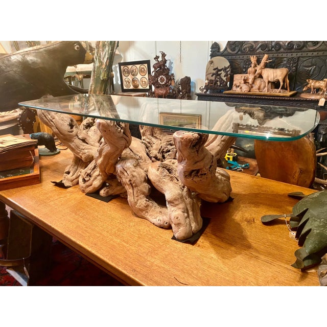 1960s 1960s Mid Century Burl Wood Coffee Table For Sale - Image 5 of 7