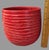 Elevate your plant collection with this vintage ribbed pattern ceramic planter in a stunning coral red color. This...