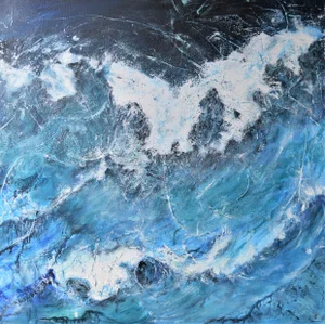 "Resurgence" Contemporary Seascape by Penny Rumble