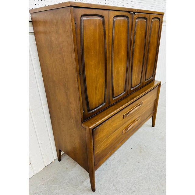 MidCentury Modern Broyhill Emphasis Walnut Gentleman’s Chest Chairish