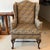 Vintage Hancock & Moore Animal Print Wingback For Sale - Image 9 of 11