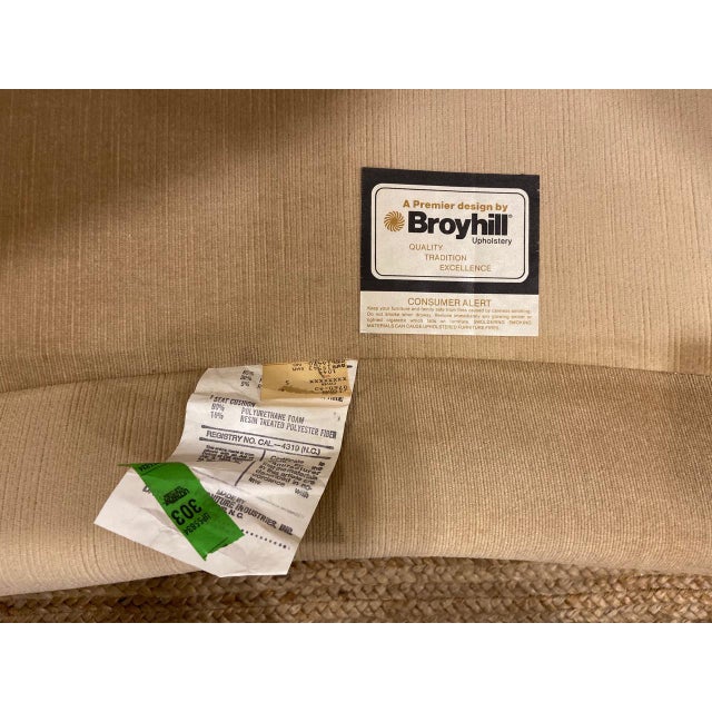 1960s Vintage Broyhill Tufted Champagne Velvet Chesterfield Sofa Chairish