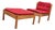 Set of Mid-Century Modern Danish Chair and Ottoman by Jørgen Bækmark, 1960s, Set of 2 For Sale