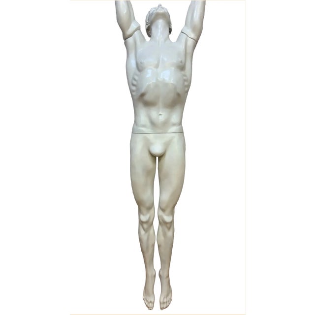 Art Deco Mid 20th Century Art Deco Custom Life-Size Male Mannequin Sculpture For Sale - Image 3 of 9