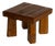 Brutalist Oak Side Table with Wooden Pins, 1960s For Sale