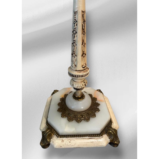 1930s Shabby Chic Floor Lamp For Sale - Image 4 of 5