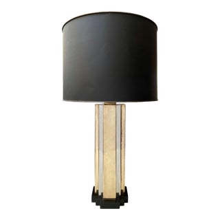 1970s Chrome and Brass “Skyscraper” Lamp For Sale