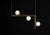 Ofione 2 bronze pendant lamp by alabastro italiano dimensions: d 14 x w 85 x h 55 cm. Materials: white alabaster and...
