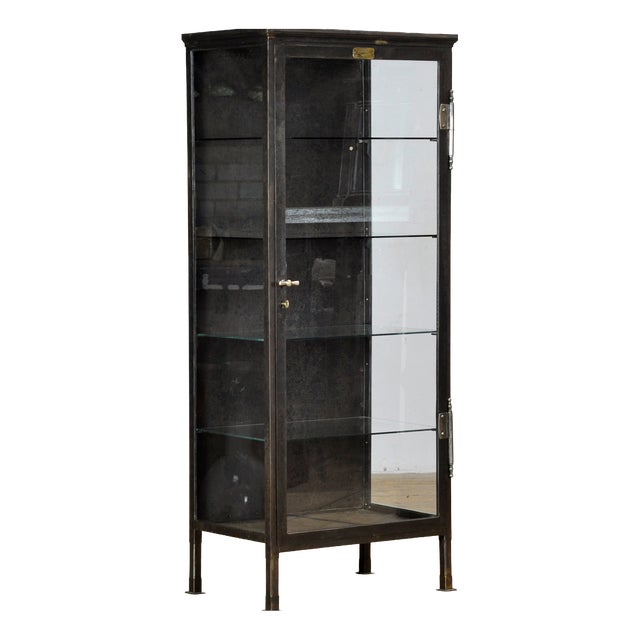 Iron Medical Cabinet, 1910s For Sale