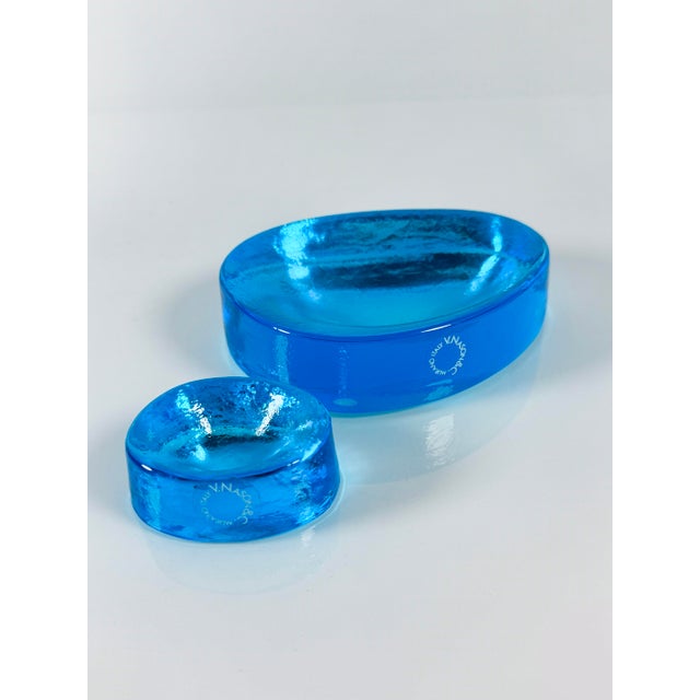 Glass Vintage Murano Glass Trinket Trays by Vincenzo Nason, 1990s, Set of 2 For Sale - Image 7 of 7