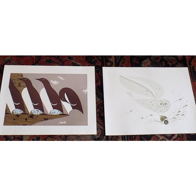 Postmodern Vintage Charley Harper Modernist Abstracted Bird Lithographs (7.6" X 6.3") - Set of 9 For Sale - Image 3 of 10