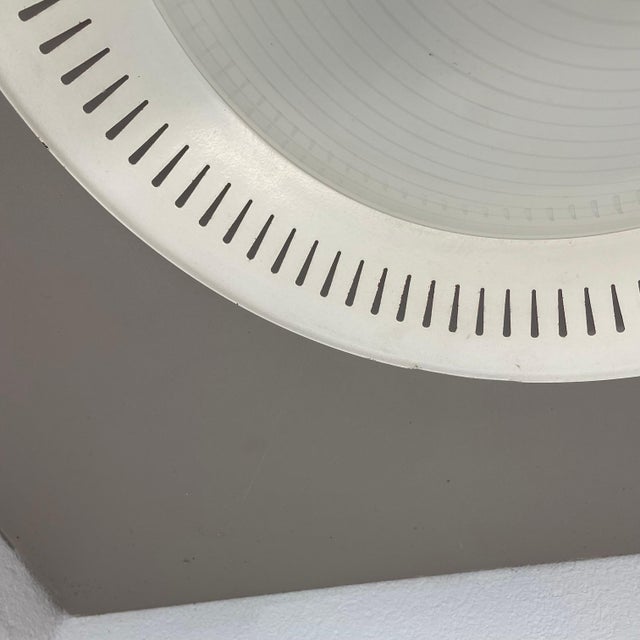Red Modern Metal and Glass Flushmount Light in the style of Gio Ponti, Italy, 1950s For Sale - Image 8 of 18
