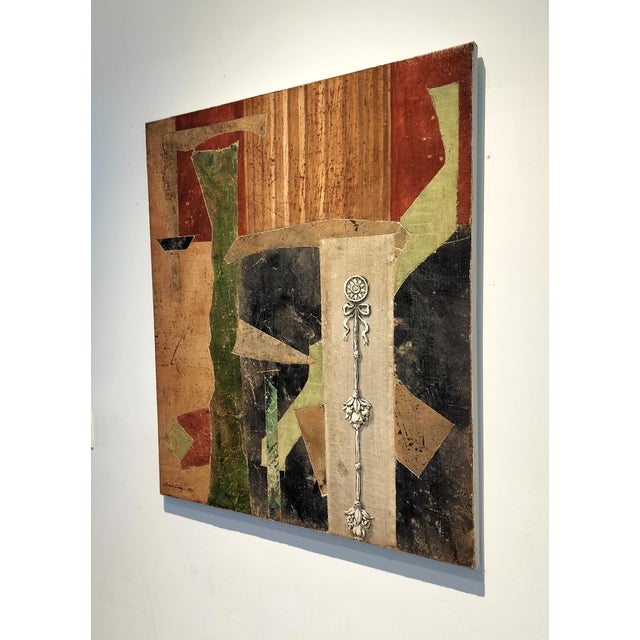Collage composed of fresco fragments from large public projects completed by artist Jacques Lamy in the 1990's. Postmodern...