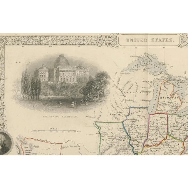Map of the United States, 1850s For Sale - Image 5 of 6
