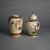 Asian Antique Antique Japanese Satsuma Pottery Vase & Lidded Urn, Hand Painted & Gilt, Circa 1920 - Set of 2 For Sale - Image 3 of 7