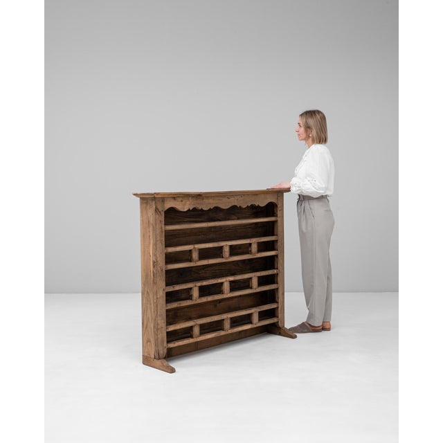 French 19th Century French Louis XV Oak Plate Rack For Sale - Image 3 of 18