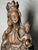 Hand-carved wooden Madonna and Child sculpture with rich detailing and traditional styling. Natural patina and age-related...