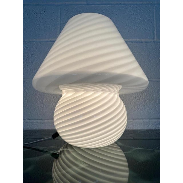 White Murano Glass Mushroom, 1970s, in Flawless conditions. Designed 1970 to 1979 This piece is attributed to the...