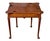 Queen Anne Antique English George III Mahogany Card Table / Console Table With Drawer For Sale - Image 3 of 12