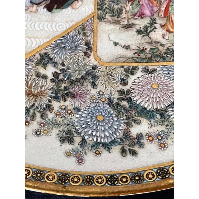 Satsuma Japanese Ceramic Dish with Fine Decoration by Kinkozan For Sale - Image 12 of 13