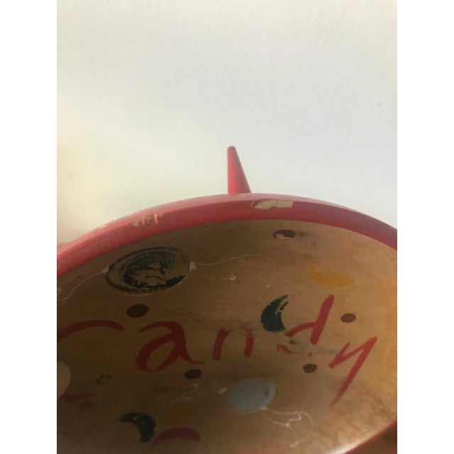 Mid-Century Modern Vintage Japanese Tripod Tapered Leg Wooden Candy Dish Made by Woodpecker Wood Ware For Sale - Image 3 of 11