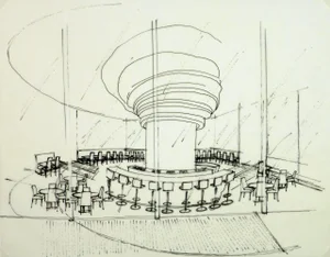 Architectural Drawing of Bar
