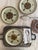 1970s 1970s Shino Stone “Marguerita” Dinner Plates 10.25” Japan Mid Century Modern Dinnerware - Set of 8 For Sale - Image 5 of 12