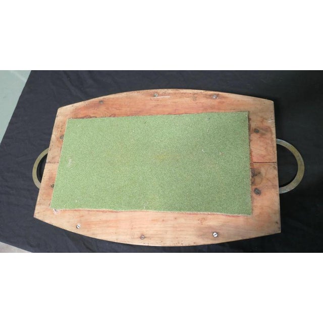 Arts and Crafts Golden Elm Ships Tray For Sale - Image 4 of 7