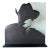 1990's Vintage Robert's for Ancoa Cowboy Art Glass Sculpture For Sale