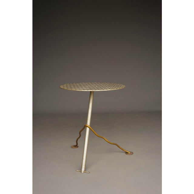 Postmodern Industrial Metal Garden Table, 1980s For Sale - Image 9 of 12